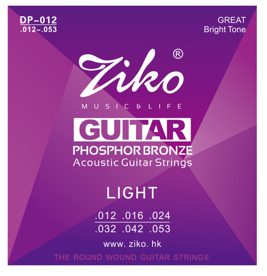 Ziko DP-012 комплект струн для акустической гитары